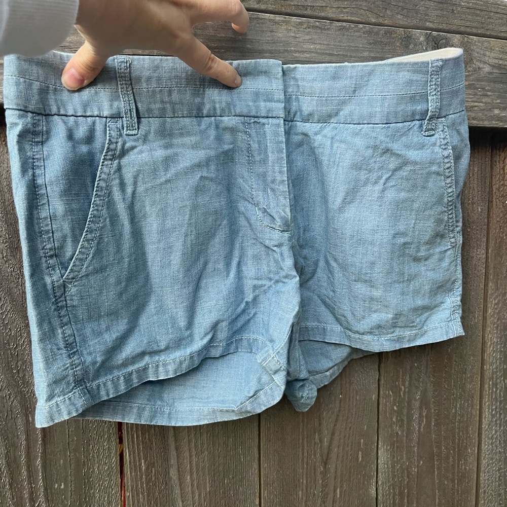 J. Crew Blue Jean Shorts Lightweight Summer Essential